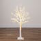 4ft. Pre-Lit White Twig Artificial Tree, Warm White LED Lights